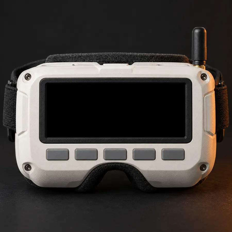Masque FPV analogique, vue de face